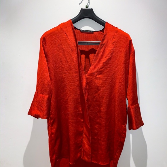 Burnt orange Oversized dress - Picture 3 of 4